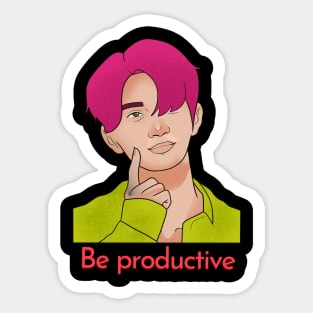 Be Productive Sticker